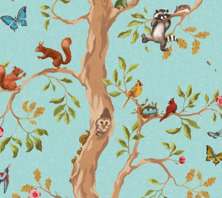 bird squirrel wallpaper designs