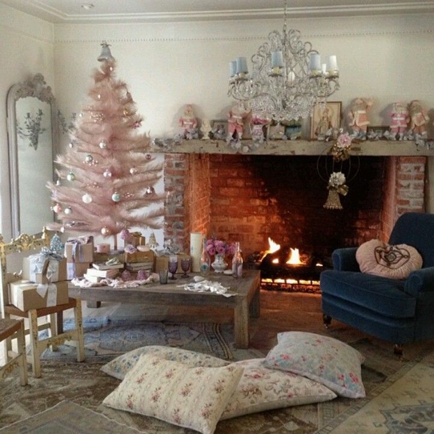 vintage accents pink christmas tree