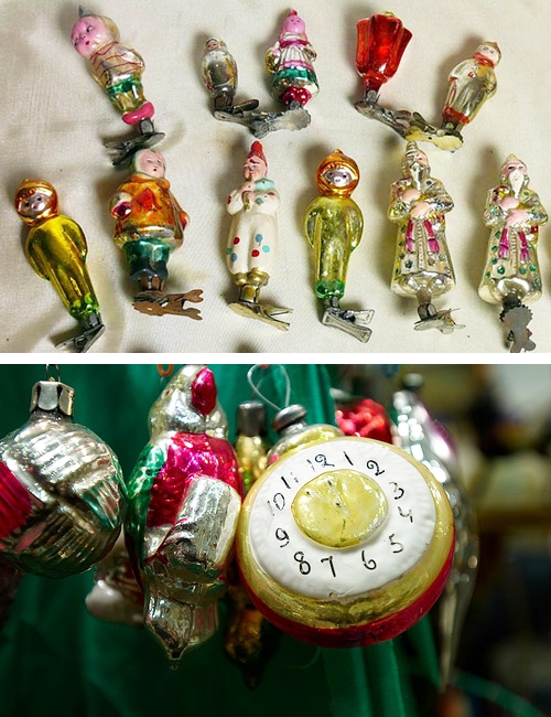 retro christmas ornaments