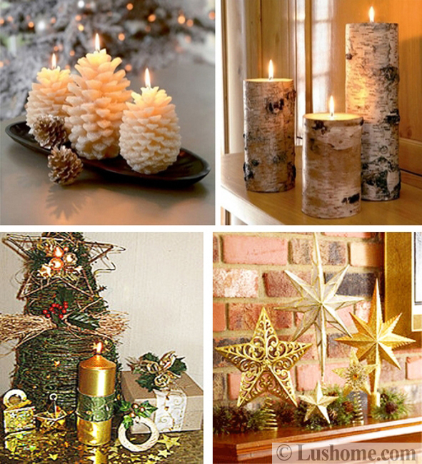 golden decorations winter holiday decorating themes