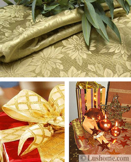 golden decorations winter holiday decorating themes