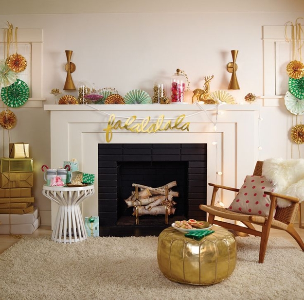 golden decorations winter holiday decorating themes