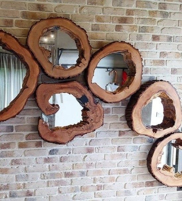 wooden mirror frames