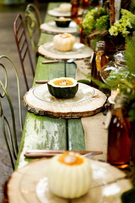 wooden accents table decorations centerpiece ideas