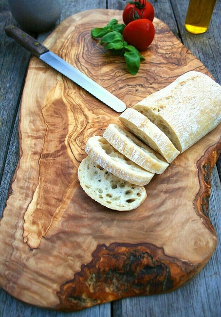 wooden serving board