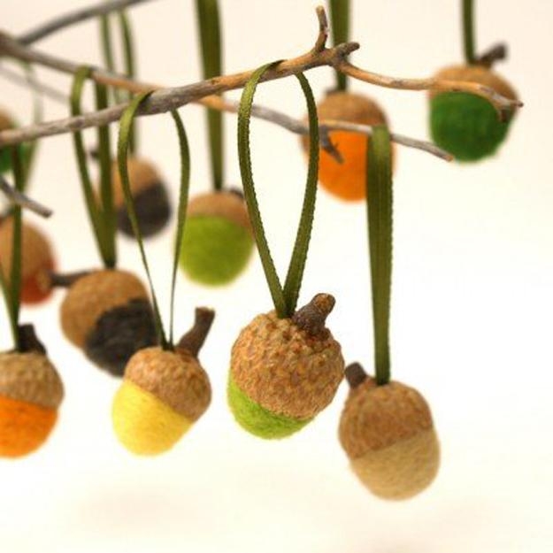 acorns crafts decorating ideas