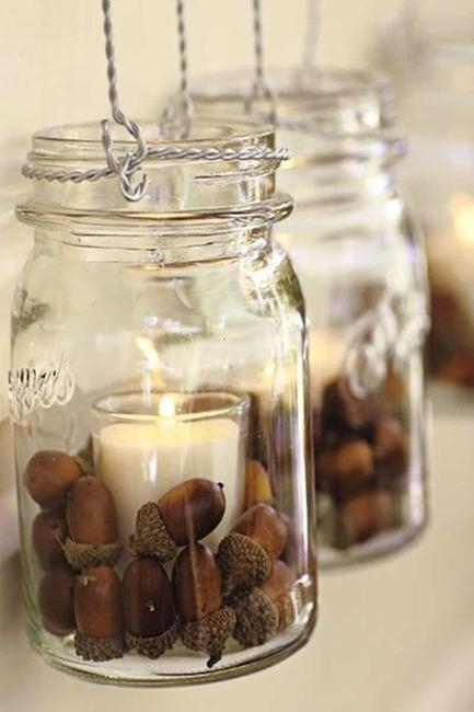 acorns crafts decorating ideas