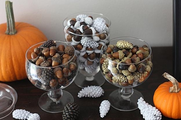 acorns crafts decorating ideas