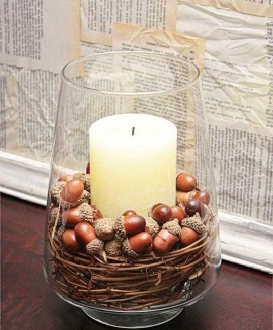 acorns crafts decorating ideas