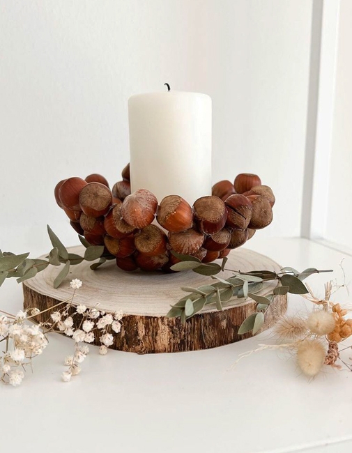 candle centerpiece idea