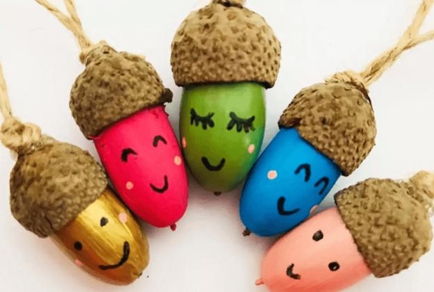 acorns crafts decorating ideas