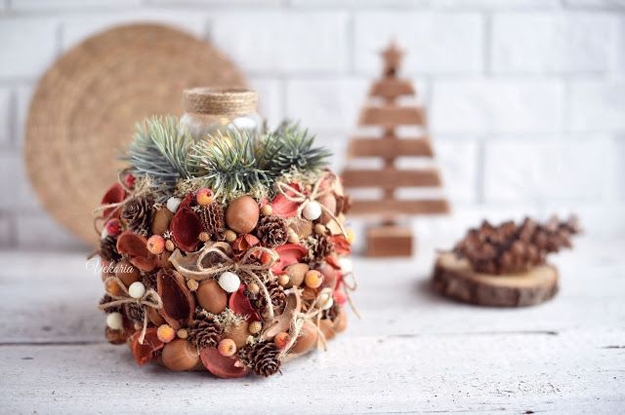 homemade candle holder