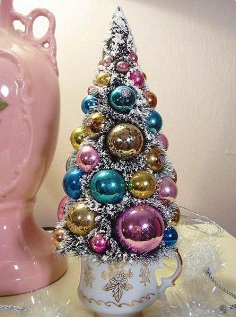 pink color winter holiday decor ideas