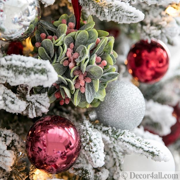 pink color winter holiday decor ideas