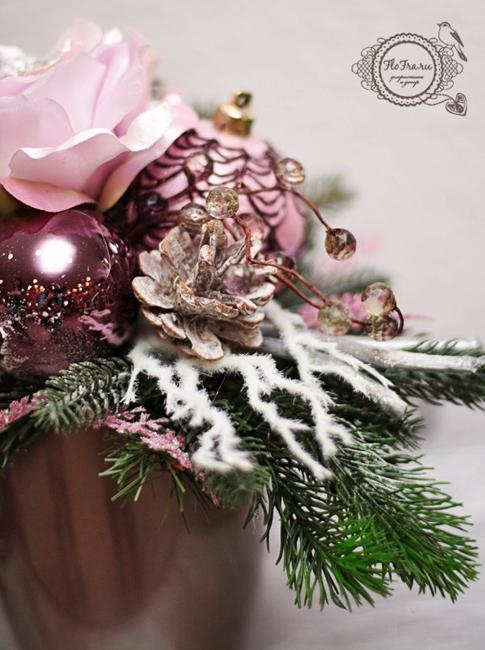 pink color winter holiday decor ideas