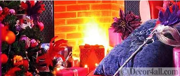 pink color winter holiday decor ideas