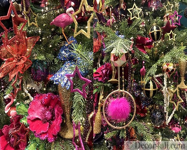 pink color winter holiday decor ideas