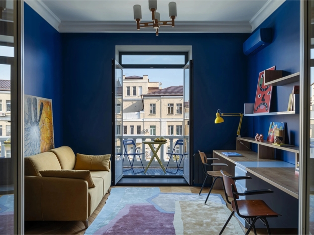 modern interior design decor blue color schemes