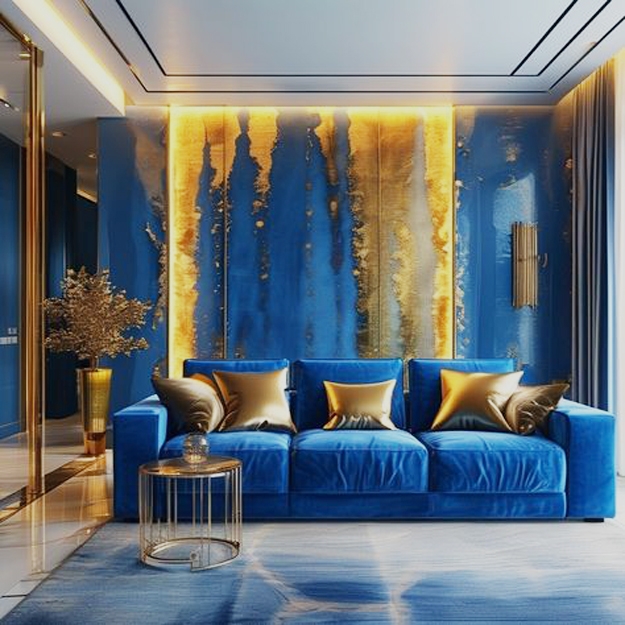 modern interior design decor blue color schemes