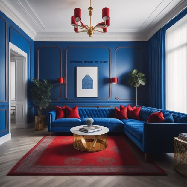 modern interior design decor blue color schemes