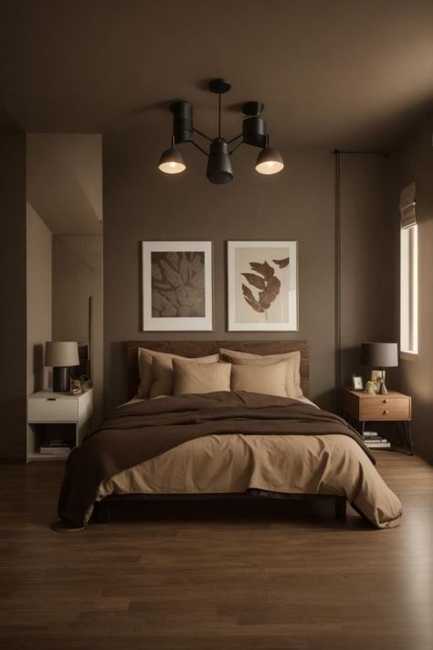 modern interior design brown colors