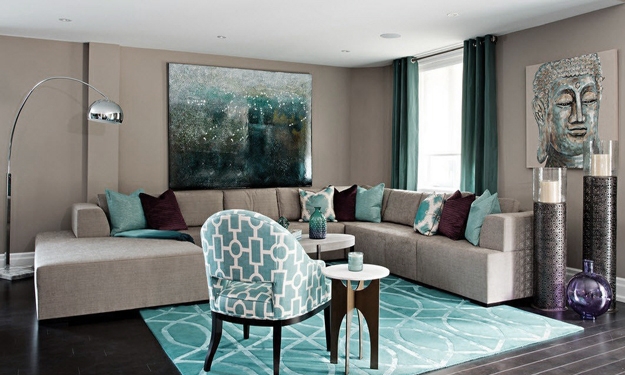 modern interior design brown colors