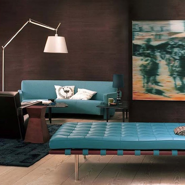 brown turquoise interior colors