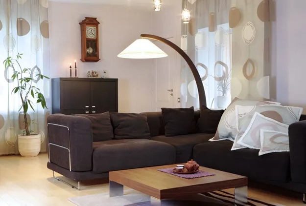 modern interior design brown colors