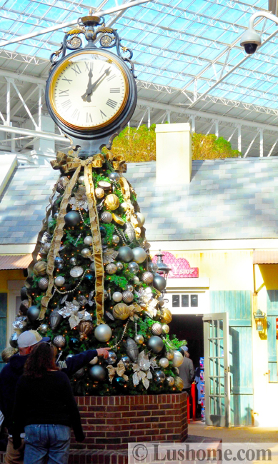 winter holiday decor glass roof indoor gardens outdoor lights