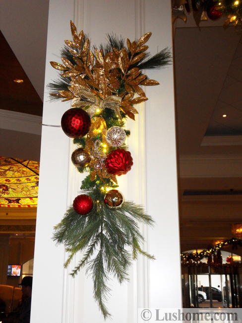 winter holiday decor glass roof indoor gardens outdoor lights