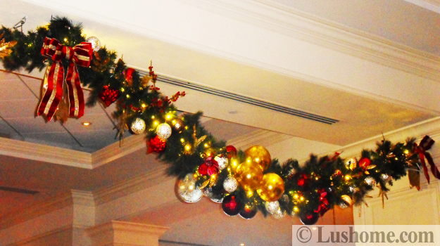 winter holiday decor glass roof indoor gardens outdoor lights