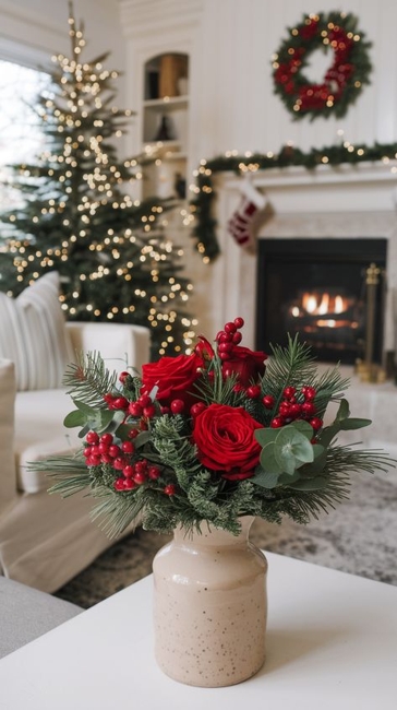 floral centerpieces christmas table decorations