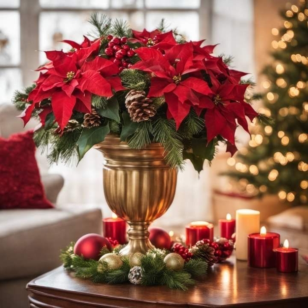 floral centerpieces christmas table decorations