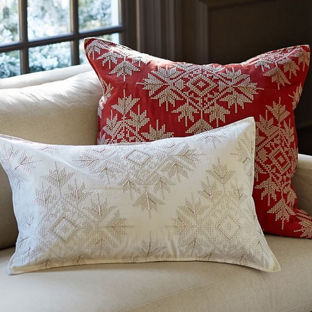 snowflake pillow designs