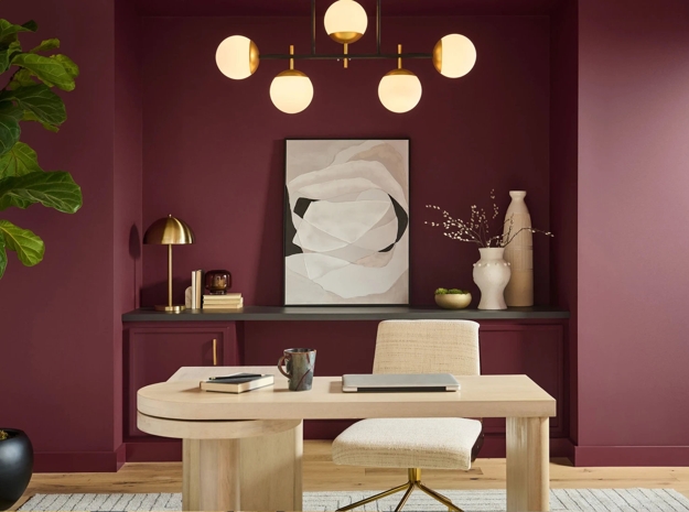 rich red color scheme room decorating ideas