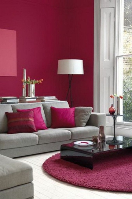 rich red color scheme room decorating ideas