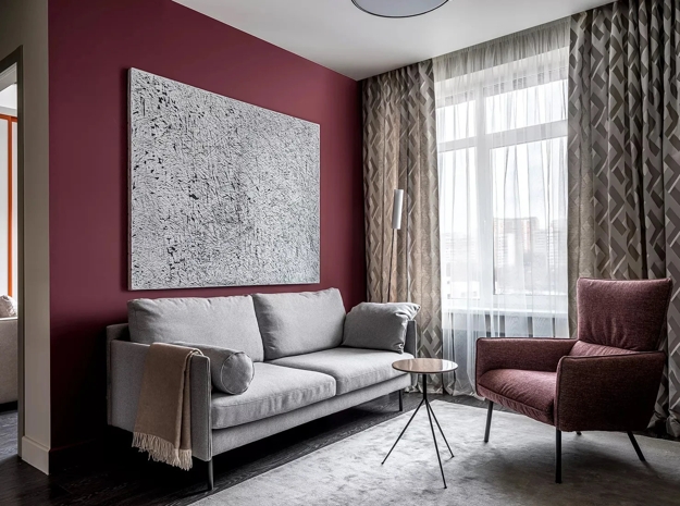 rich red color scheme room decorating ideas