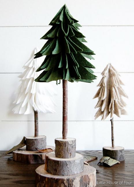 how to make tabletop holiday tree
