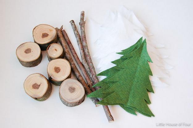 how to make tabletop holiday tree