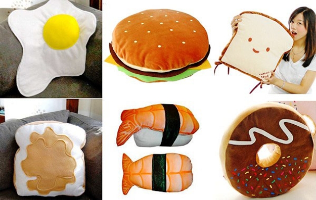 unique designer pillows food themed decor accessories