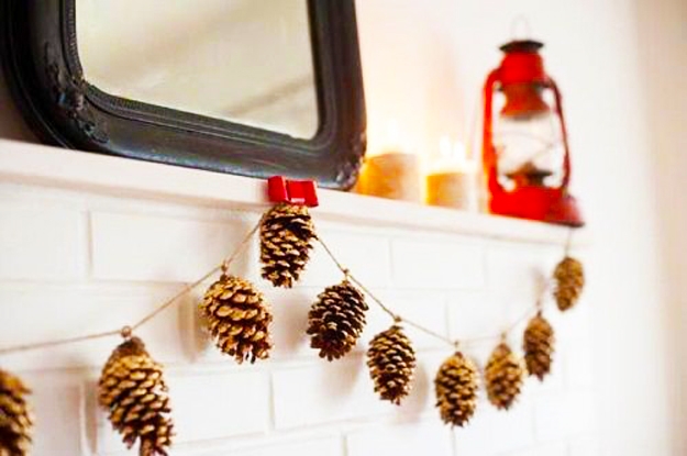 winter holiday decorations garland idea