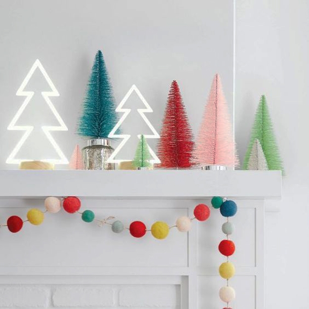colorful pompom garland