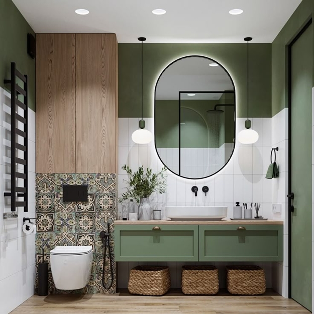 modern greens home decorating ideas