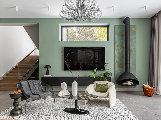 modern greens home decorating ideas