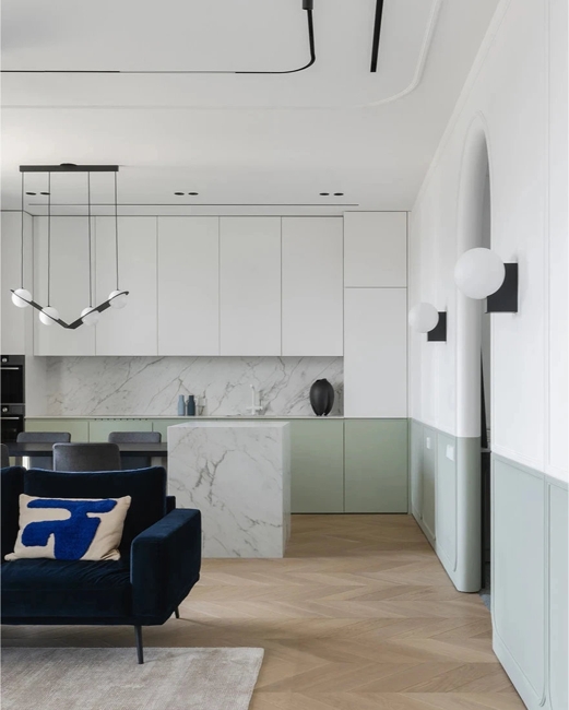 modern greens home decorating ideas