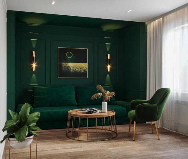 modern greens home decorating ideas