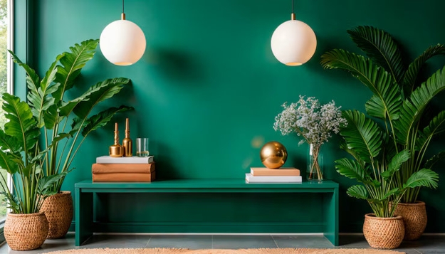 rich green wall paint