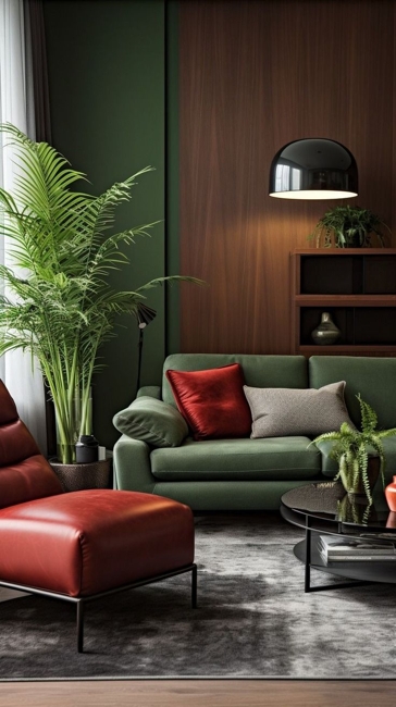 modern greens home decorating ideas