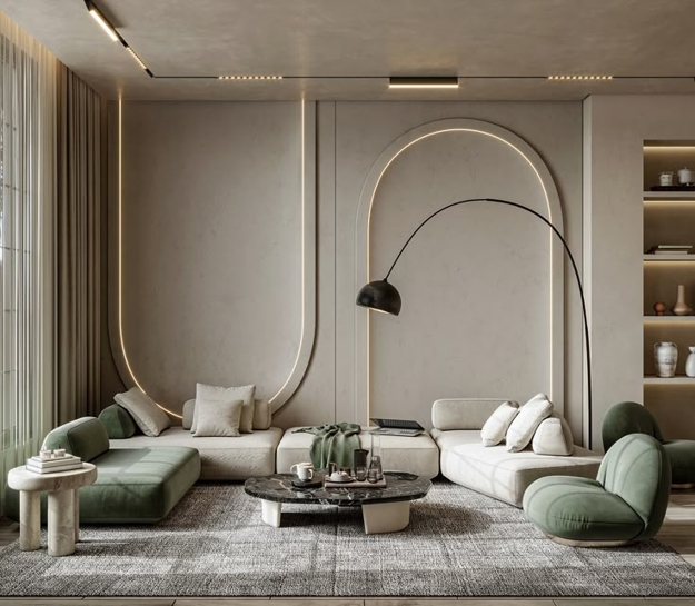 modern greens home decorating ideas