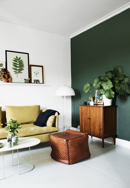 modern greens home decorating ideas